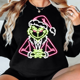 Neon Grinch DTF Print