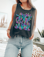 Neon Lake Junkie DTF Print