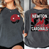 Newton Cardinals Floral DTF Print