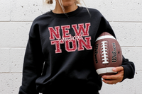 Newton Cardinals Varsity Glitter Effect DTF Print