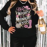 New Year Wishes Midnight Kisses DTF Print