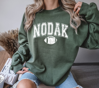 Distressed Nodak Football Arch DTF Print