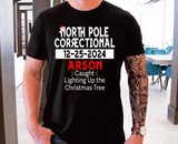 North Pole Correctional Christmas DTF Prints