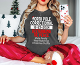 North Pole Correctional Christmas DTF Prints