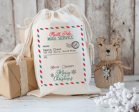 Personalized North Pole Mail Service Santa Sack DTF Print