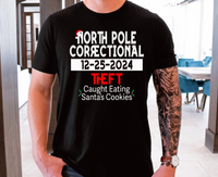 North Pole Correctional Christmas DTF Prints