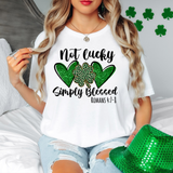 Not Lucky Simply Blessed DTF Print