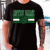ND Basketball Grunge DTF Print