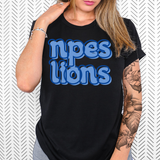 NPES Lions DTF Print