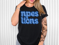 NPES Lions DTF Print