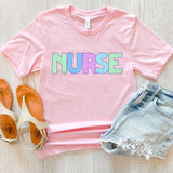 Nurse Pastel Bookworm DTF Print