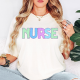 Nurse Pastel Bookworm DTF Print