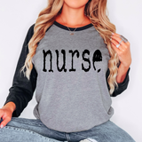 Nurse Mystery Black DTF Print