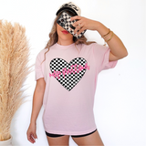 Nurse Practitioner Retro Checker Heart Occupations DTF Print