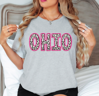 Ohio Pink Stitch DTF Print