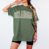 Oklahoma Camo Grunge Arch DTF Print