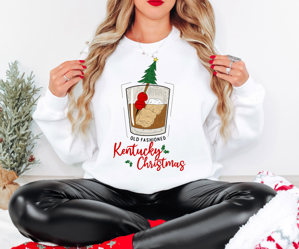 Old Fashioned Kentucky Christmas DTF Print