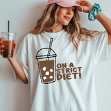On A Strict Diet Iced Coffee DTF Print