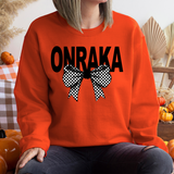 Onraka Checker Bow DTF Print