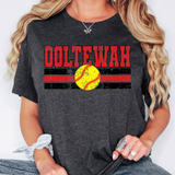 Grunge Ooltewah Softball DTF Print