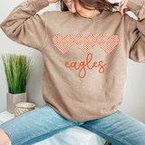 Eagles Checker Heart Trio DTF Print