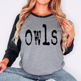 Owls Mystery Black DTF Print