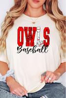 Owls Sport Grunge DTF Print