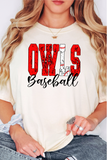 Owls Sport Grunge DTF Print