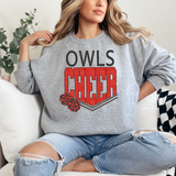Owls Glitter Cheer DTF Print