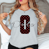 Faux Glitter Polka Dot O Owls DTF Print