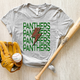 Panthers Baseball Bolt DTF Print