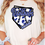 Panthers Baseball DTF Print