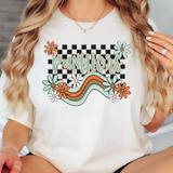 Panthers Boho Wave DTF Print