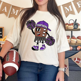 Panthers Football Girl DTF Print