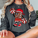 Panthers Football Girl DTF Print