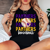 Panthers Repeat Baseball DTF Print