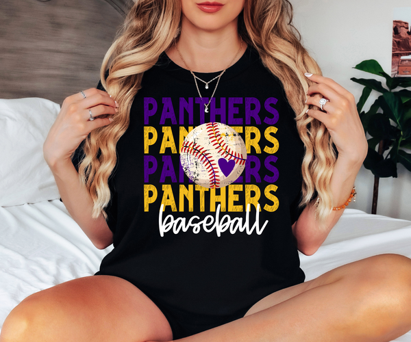 Panthers Repeat Baseball DTF Print