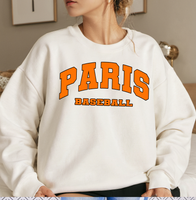 Paris Baseball DTF Print