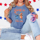 Party In The USA Retro Hotdog DTF Print