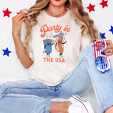 Party In The USA Retro Hotdog DTF Print