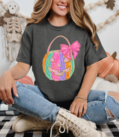 Pastel Pumpkin with Bow DTF Print