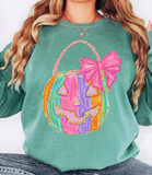 Pastel Pumpkin with Bow DTF Print