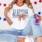 Coquette Patriotic Alabama DTF Print