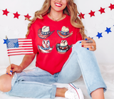 Cowboy Hats Patriotic DTF Print