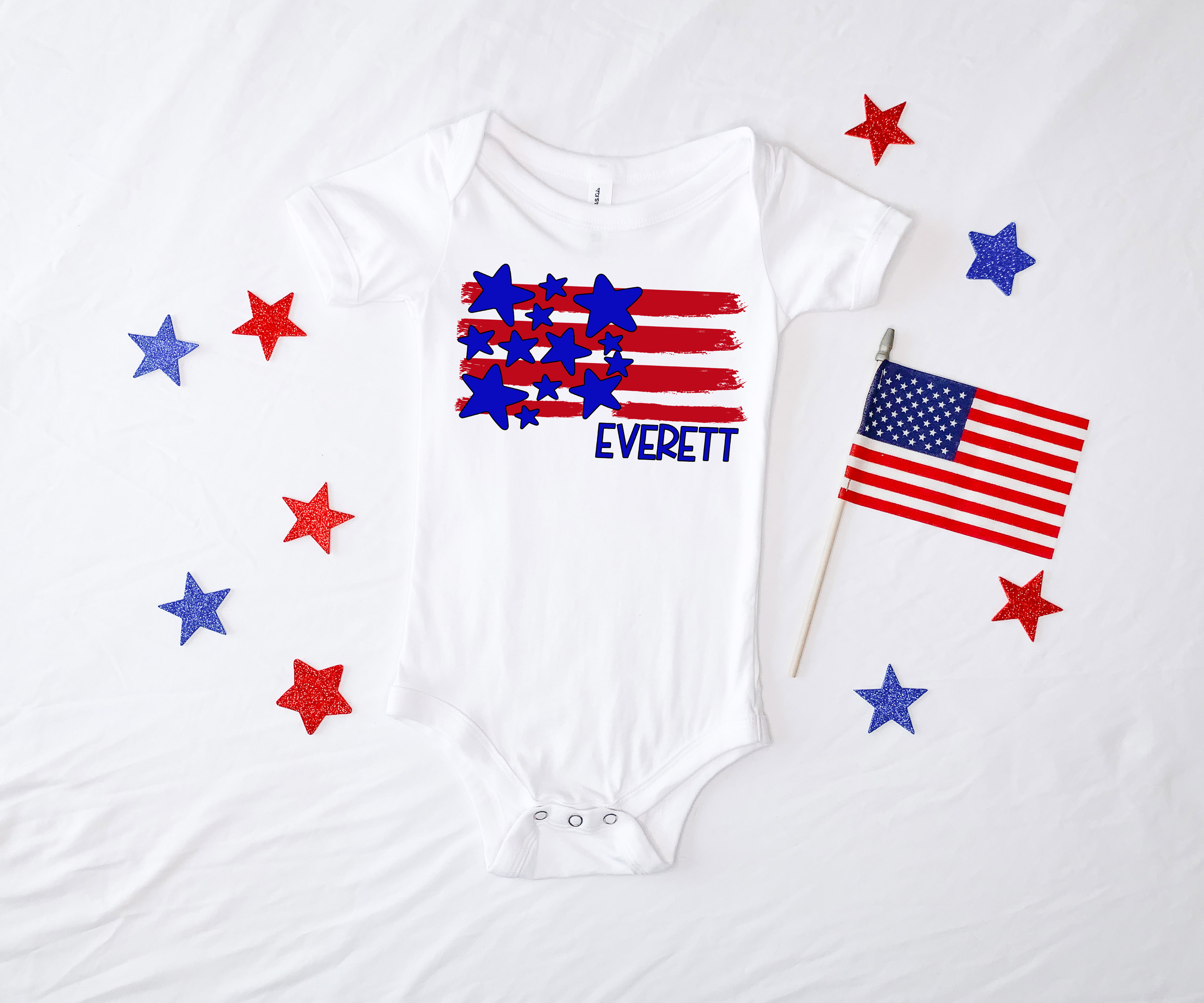 Patriotic Family Flag DTF Print