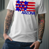 Arizona Plain Flag with Stars and Stripes DTF Print