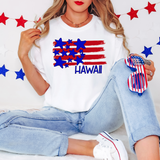 Hawaii Plain Flag with Stars and Stripes DTF Print