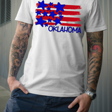 Oklahoma Plain Flag with Stars and Stripes DTF Print