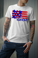 Vermont Plain Flag with Stars and Stripes DTF Print