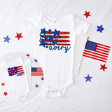 Patriotic Family Flag DTF Print